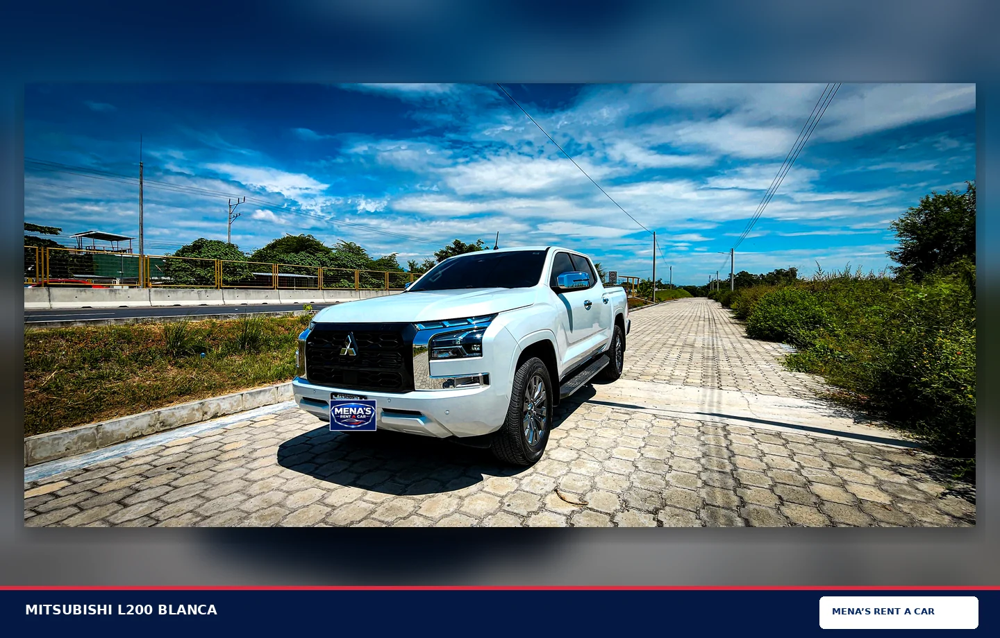 Photo of White Mitsubishi L200 shared for Mena’s rental fleet